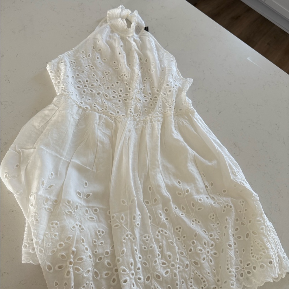 Forever 21 White Eyelet Dress